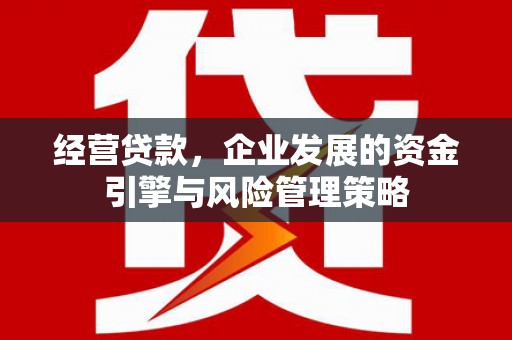 井陉矿区经营贷款，企业发展的资金引擎与风险管理策略