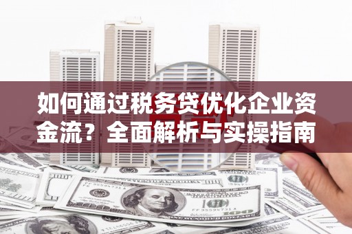 井陉矿区如何通过税务贷优化企业资金流？全面解析与实操指南