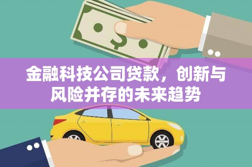 井陉矿区金融科技公司贷款，创新与风险并存的未来趋势