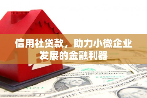 井陉矿区信用社贷款，助力小微企业发展的金融利器
