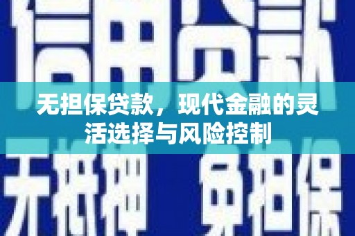 井陉矿区无担保贷款，现代金融的灵活选择与风险控制