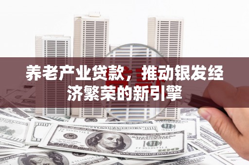 井陉矿区养老产业贷款，推动银发经济繁荣的新引擎