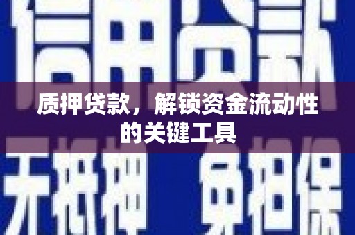 井陉矿区质押贷款，解锁资金流动性的关键工具