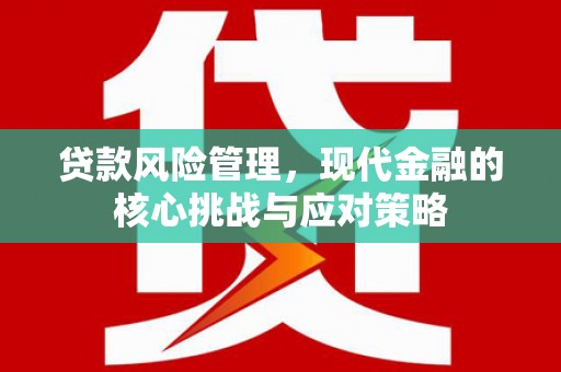 井陉矿区贷款风险管理，现代金融的核心挑战与应对策略