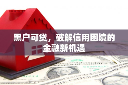 井陉矿区黑户可贷，破解信用困境的金融新机遇
